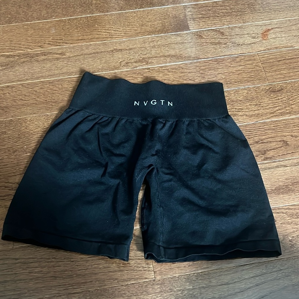 Black NVGTN gym shorts